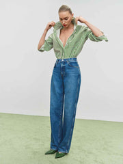 Reformation Eli Oversized Shirt - Tuesday Stripe
