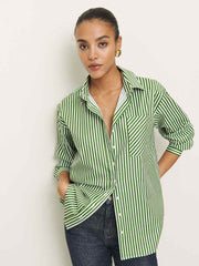 Reformation Eli Oversized Shirt - Tuesday Stripe