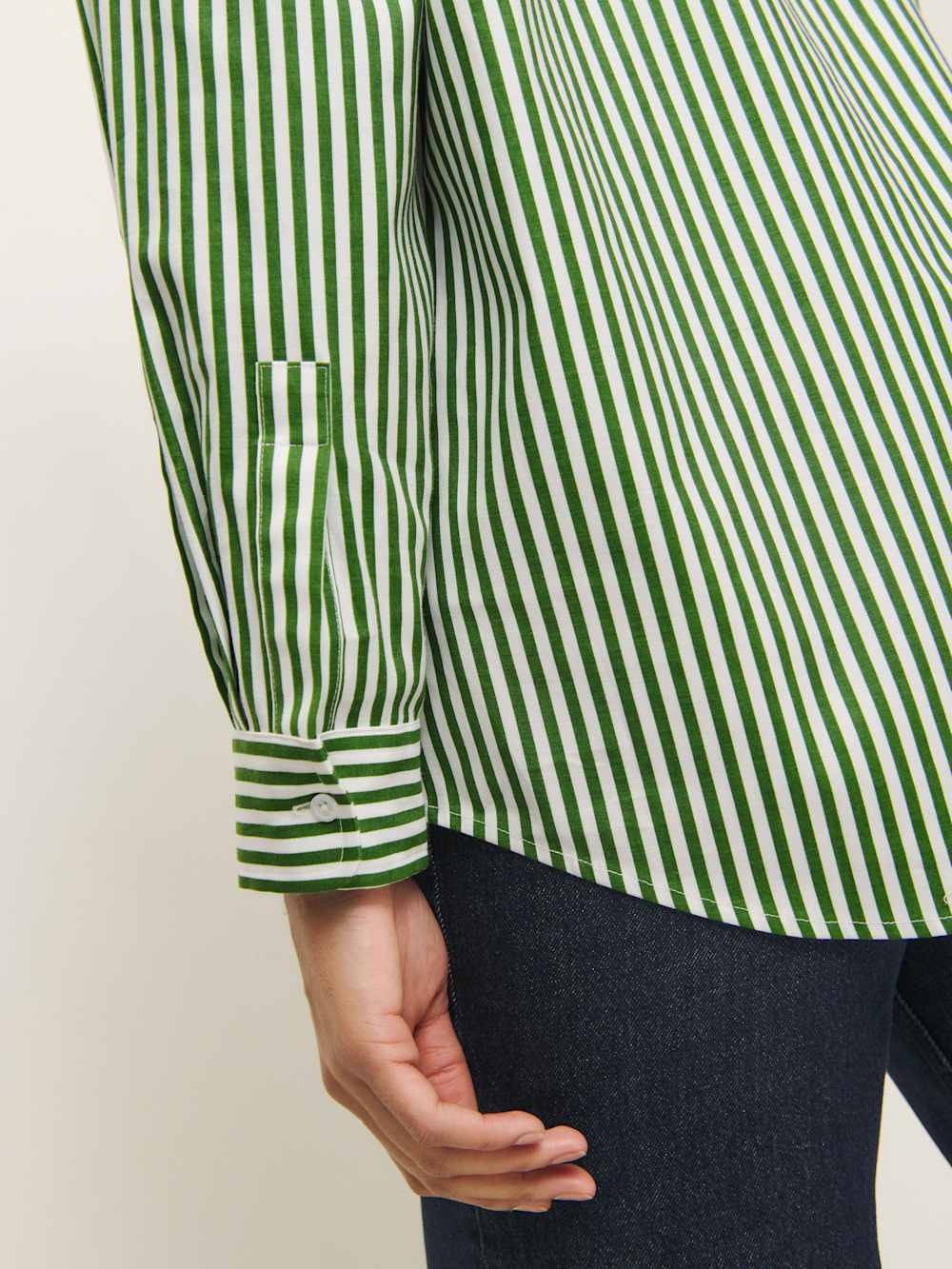 Reformation Eli Oversized Shirt - Tuesday Stripe