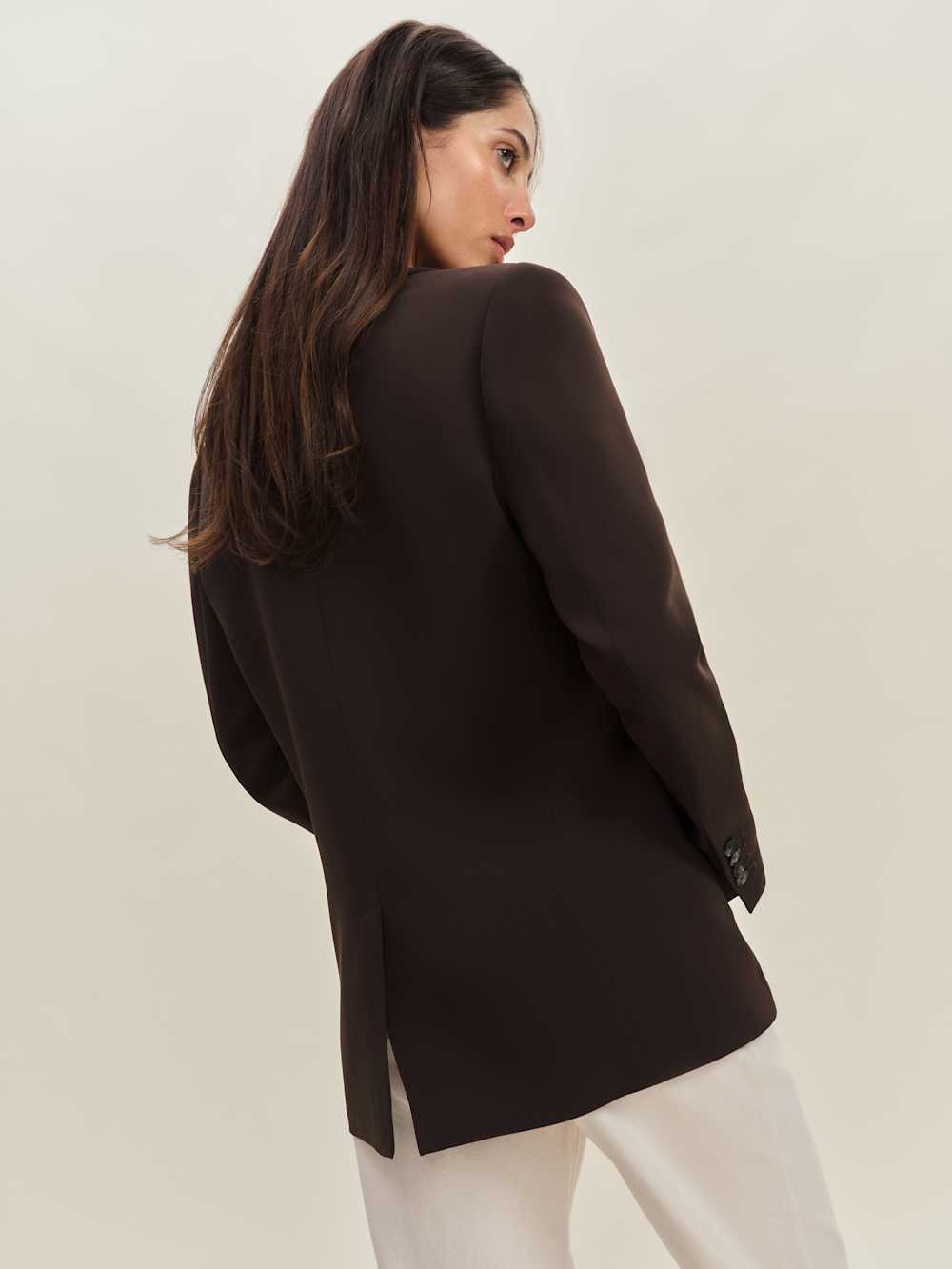 Reformation Parker Oversized Blazer - Mole