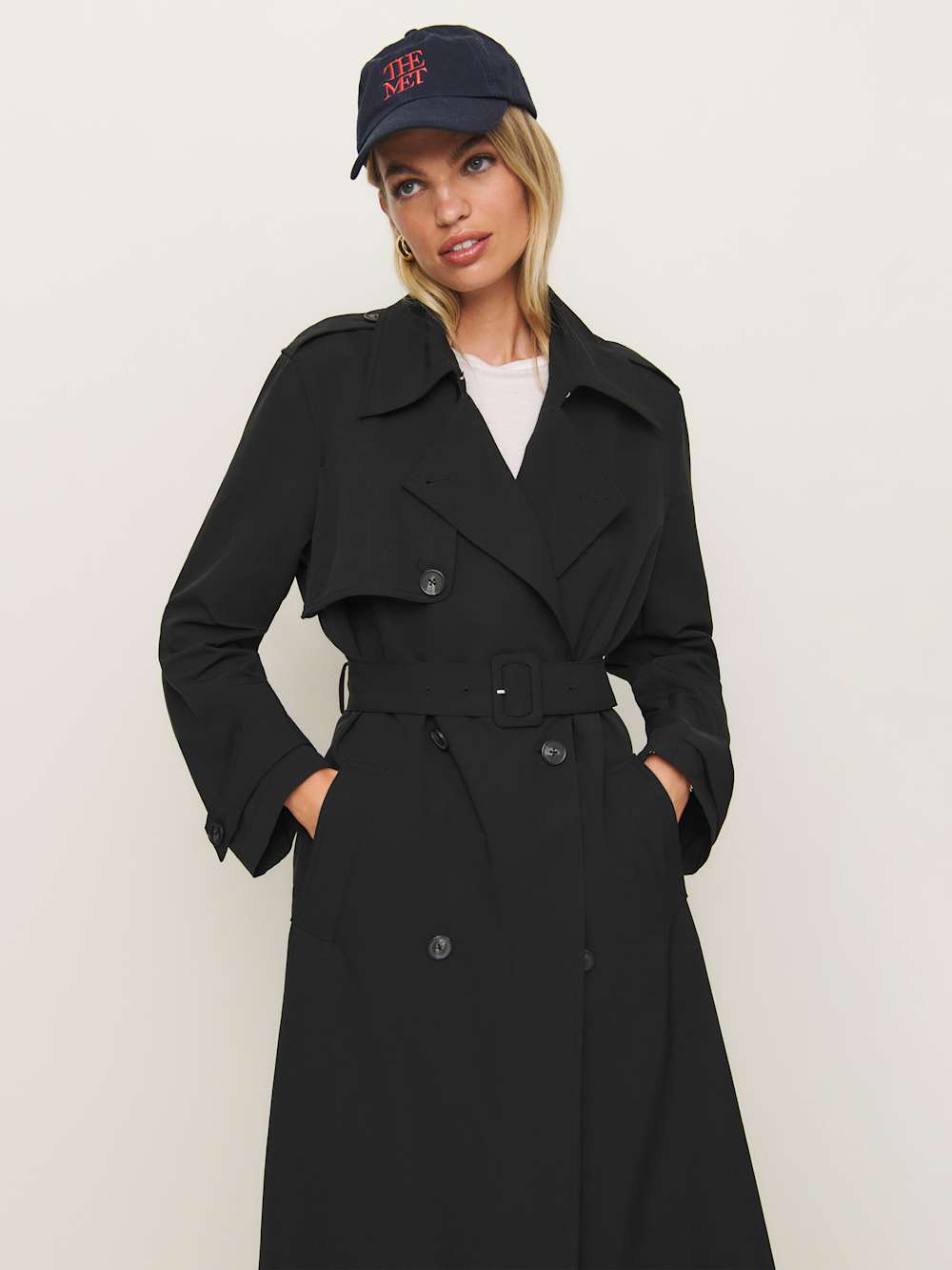 Reformation Petites Matteo Trench - Black
