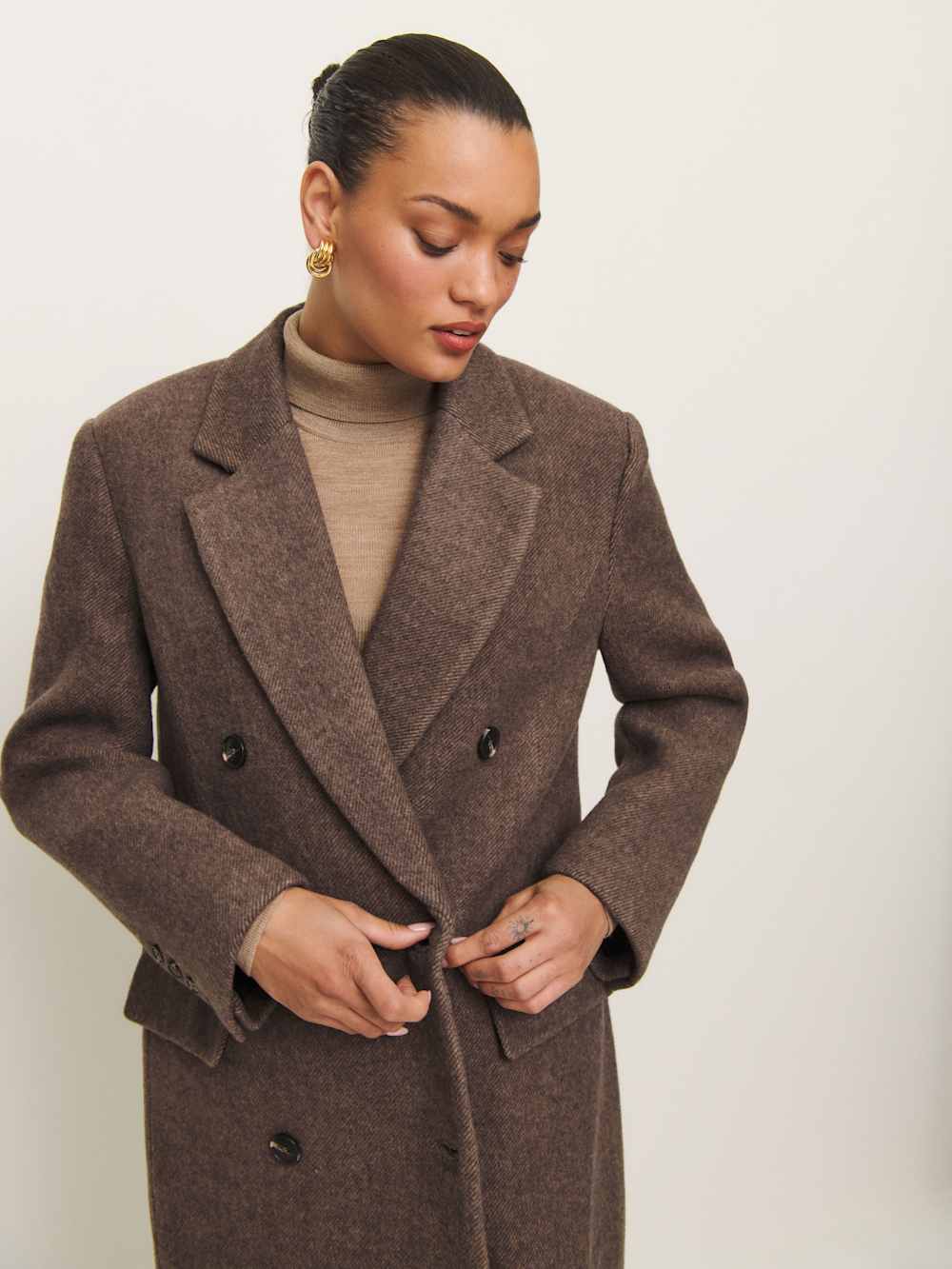 Reformation Petites Lucas Coat - Chestnut