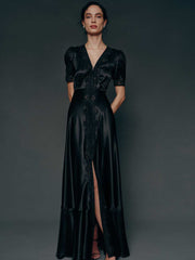 Reformation Charles Dress - Black