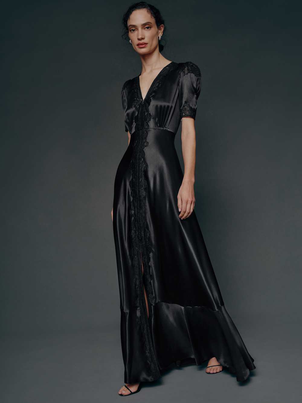 Reformation Charles Dress - Black