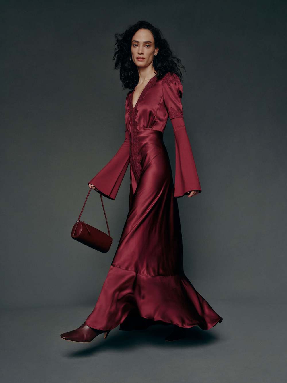 Reformation Charles Dress - Chianti