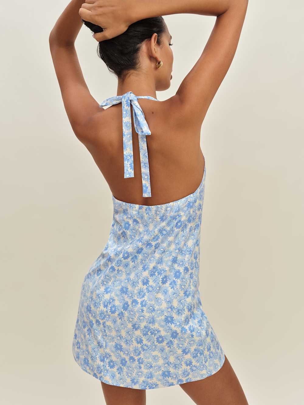 Reformation Jessella Dress - Blue Daisy