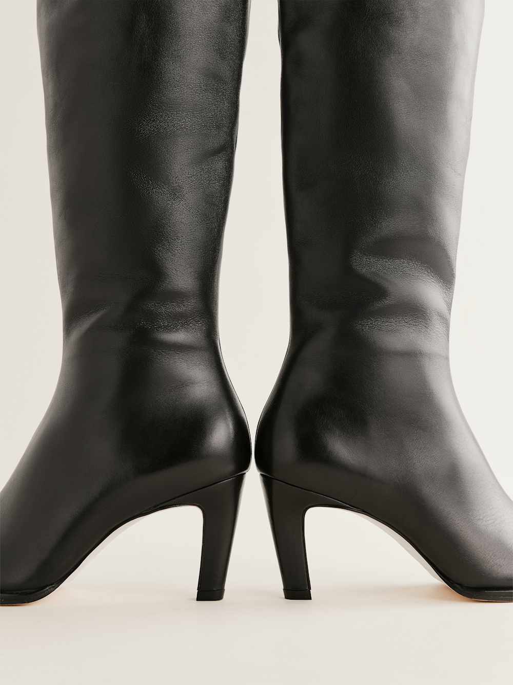 Reformation Giles Over The Knee Boot - Black Leather