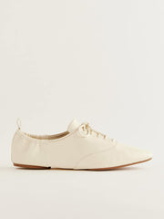 Reformation Marie Lace-up Oxford - Cream Puff Leather