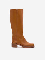 Reformation Frances Knee High Boot - Whiskey Leather