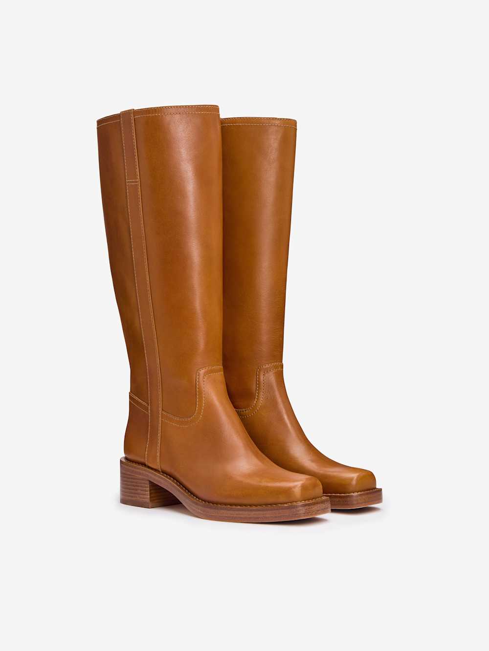 Reformation Frances Knee High Boot - Whiskey Leather