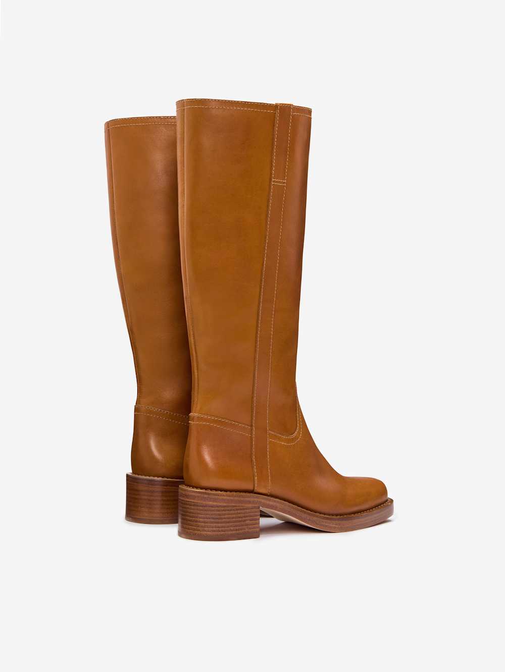 Reformation Frances Knee High Boot - Whiskey Leather