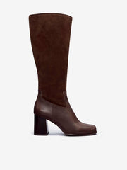 Reformation Frederique Knee High Boot - Oak Suede
