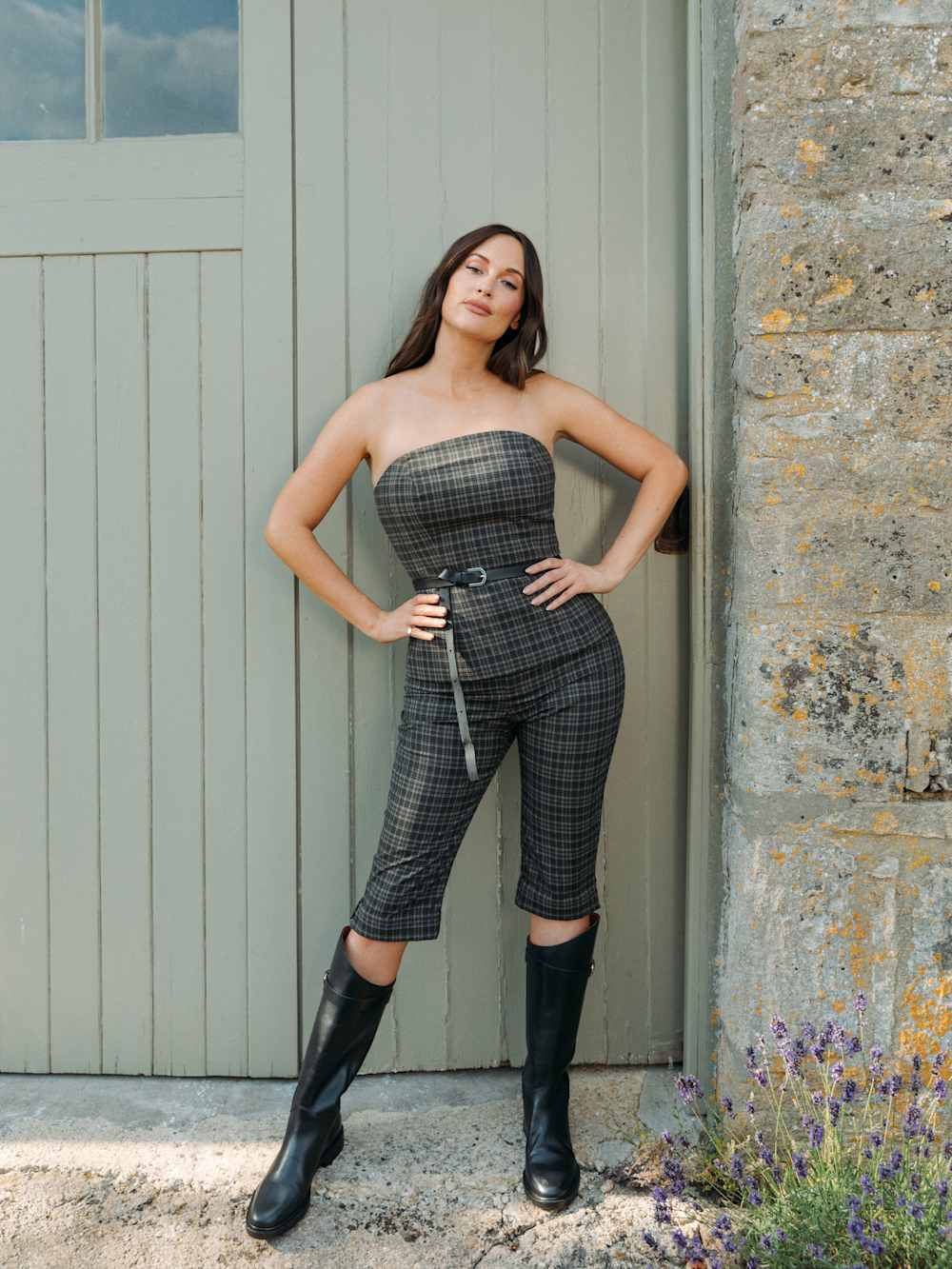 Reformation Steeplechase Set - Taupe Check