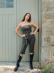 Reformation Steeplechase Set - Taupe Check