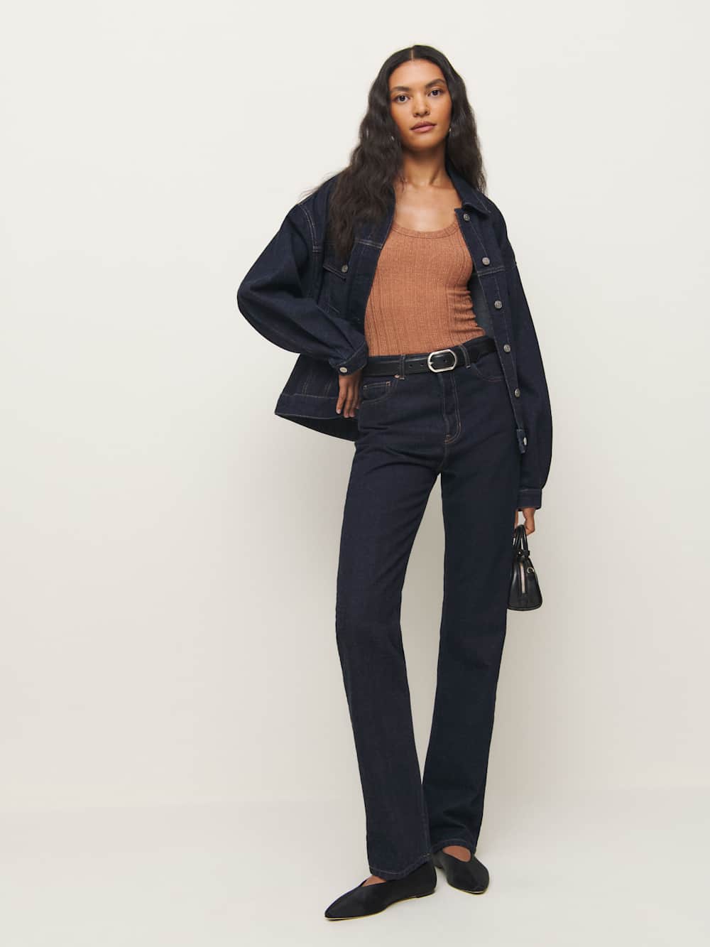 Reformation Fiore Knit Top - Toffee