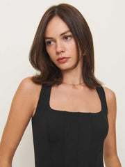 Reformation Sienna Knit Top - Black