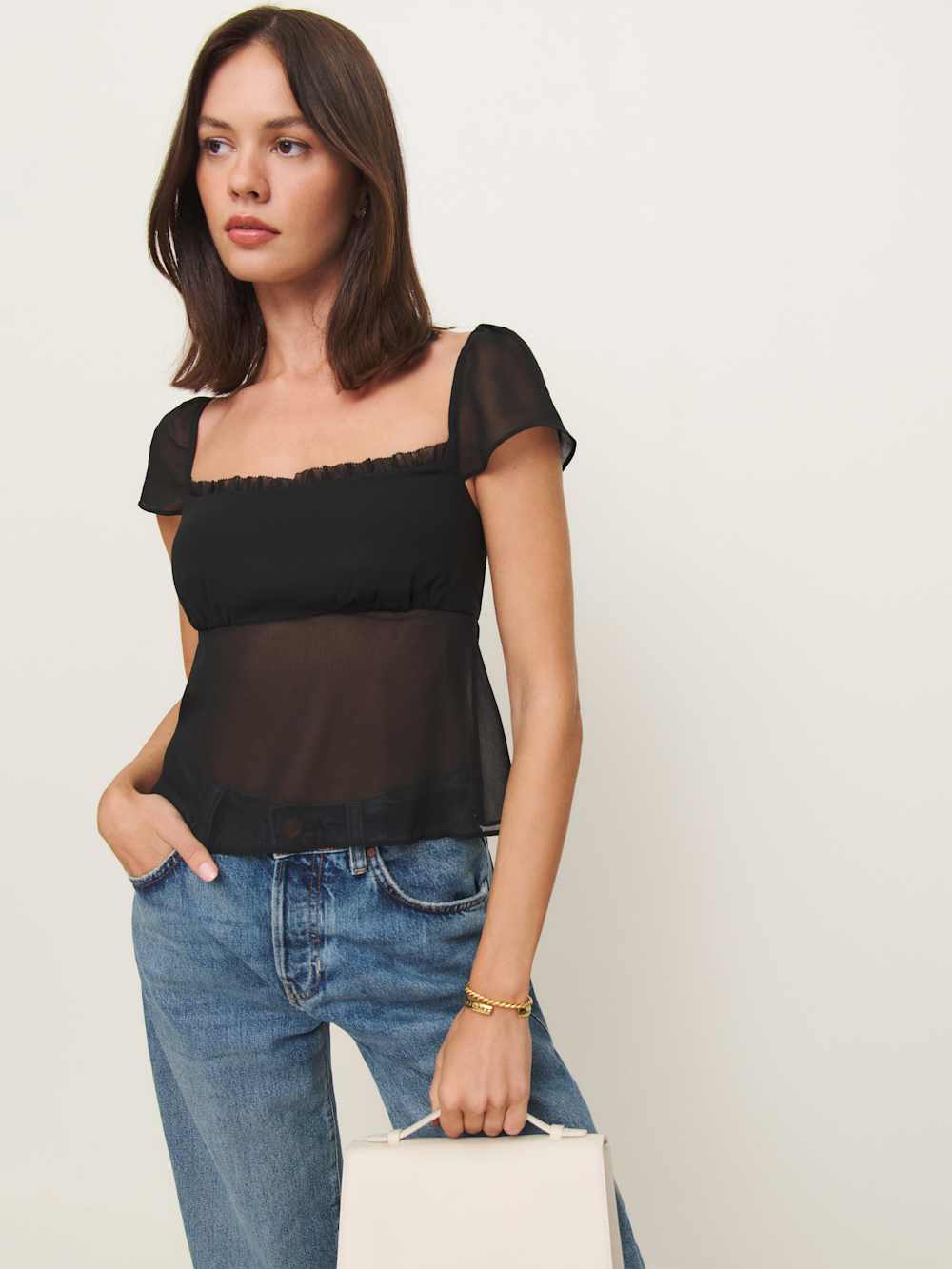Reformation Lucelia Top - Black