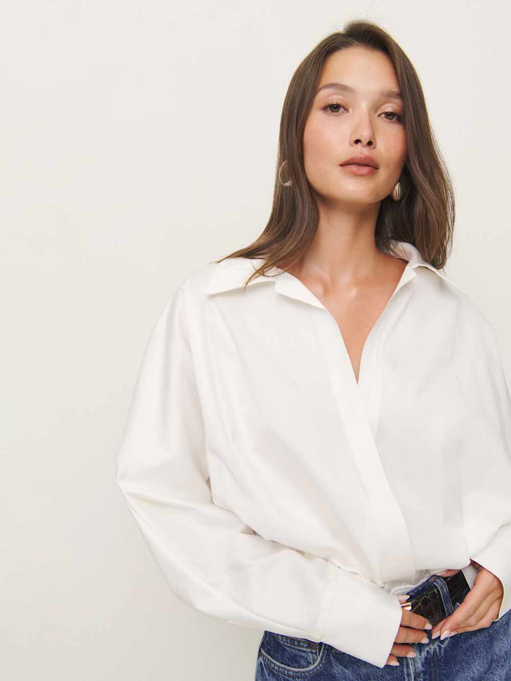 Reformation Leah Bodysuit - White