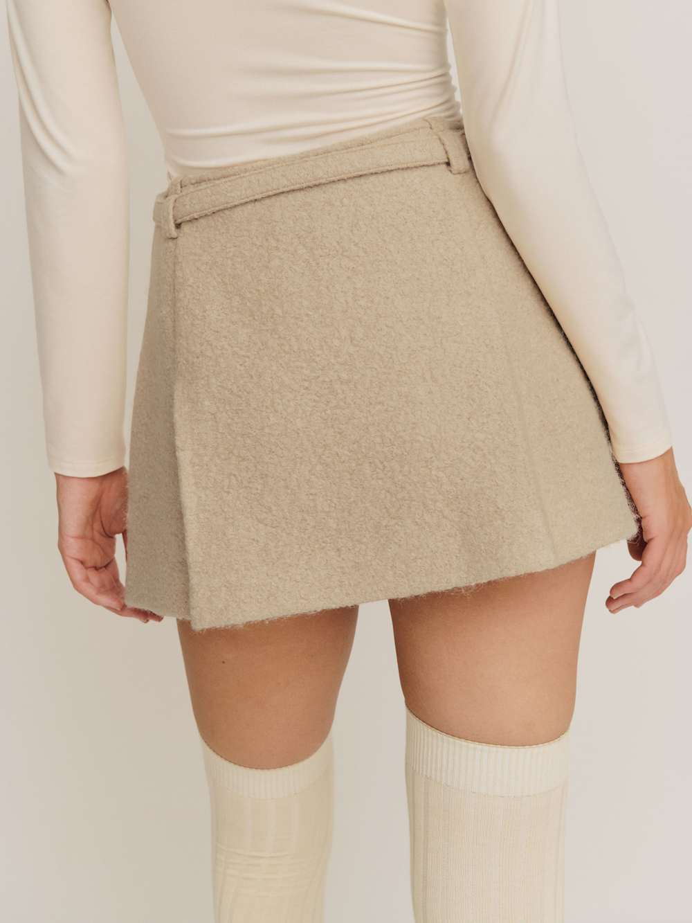 Reformation Rory Skirt - Beige