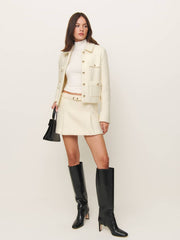 Reformation Rory Skirt - Cream