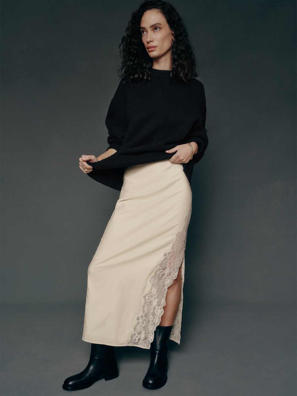 Reformation Noah Skirt - Sugar