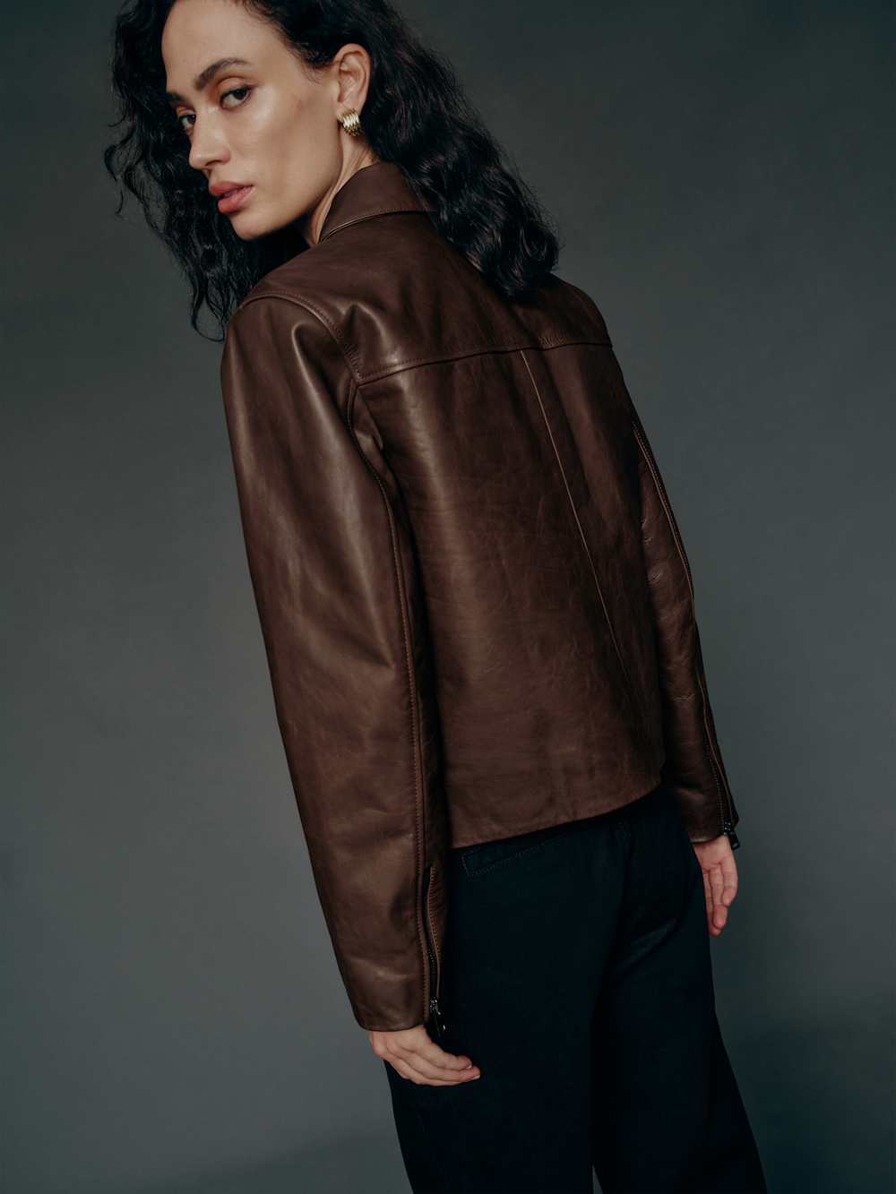 Reformation Veda Aimee Jacket - Brown
