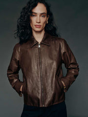 Reformation Veda Aimee Jacket - Brown