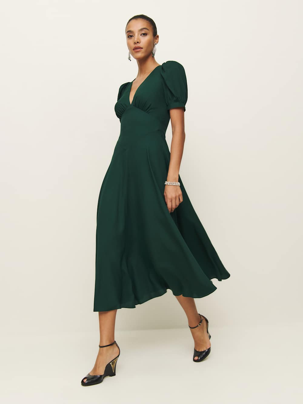 Reformation Naira Dress - Forest
