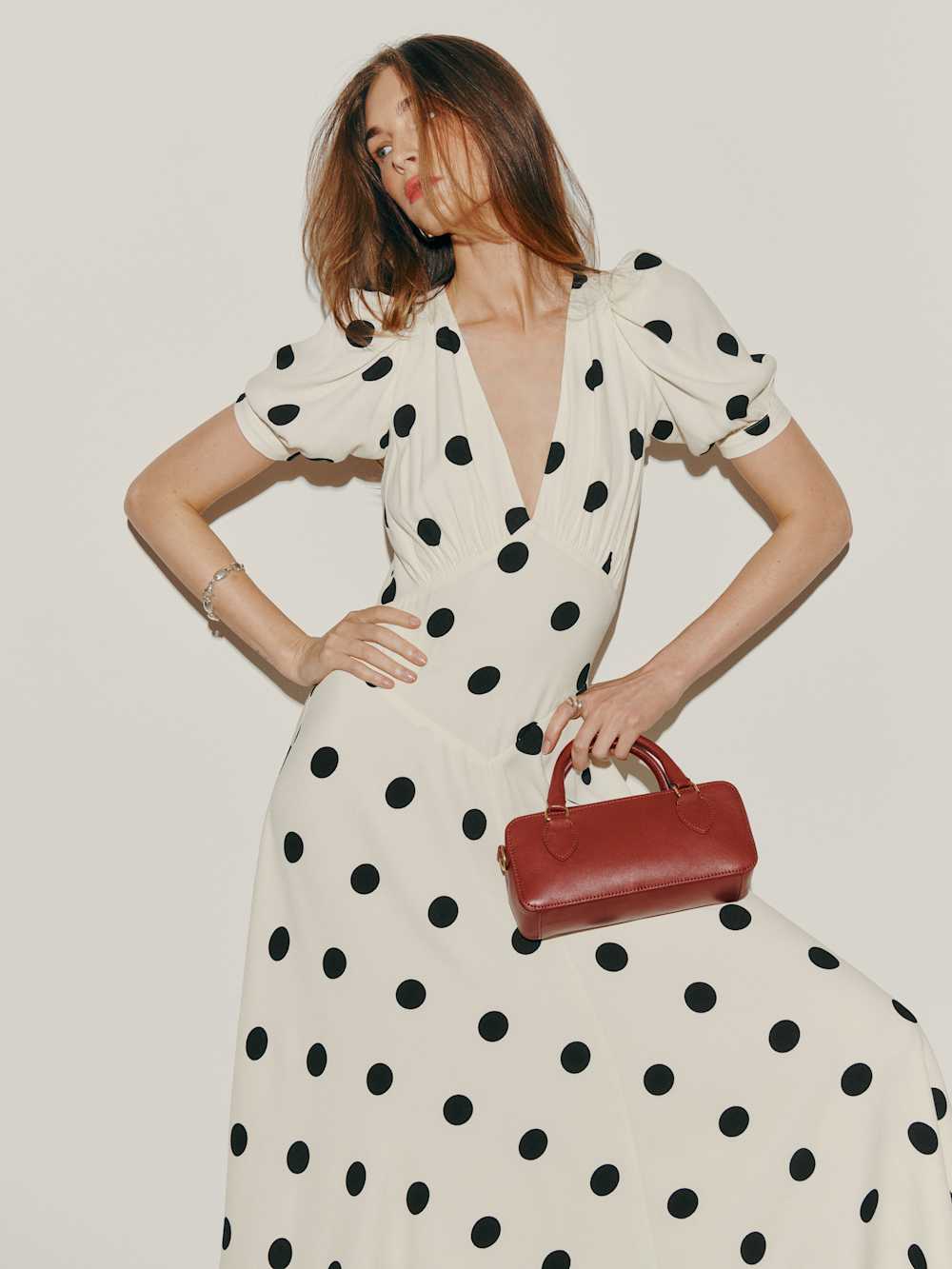 Reformation Naira Dress - Pluto Dot