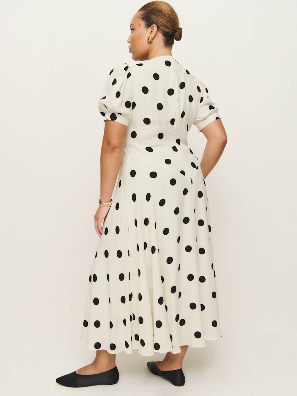 Reformation Naira Dress Es - Pluto Dot