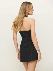 Reformation Cecilia Denim Mini Dress - Nicoya