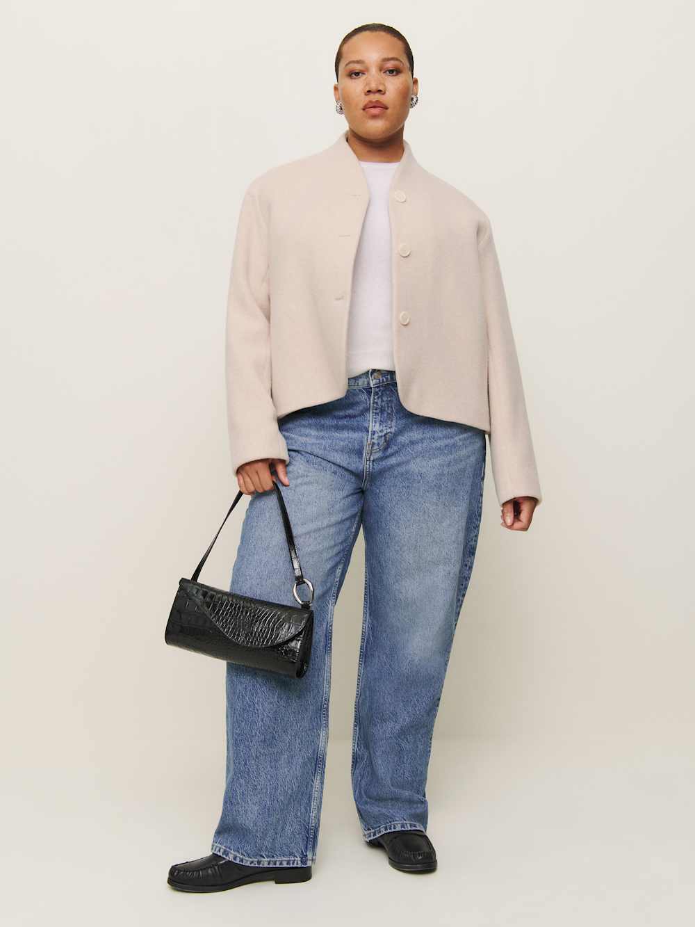Reformation Owen Jacket Es - Cream