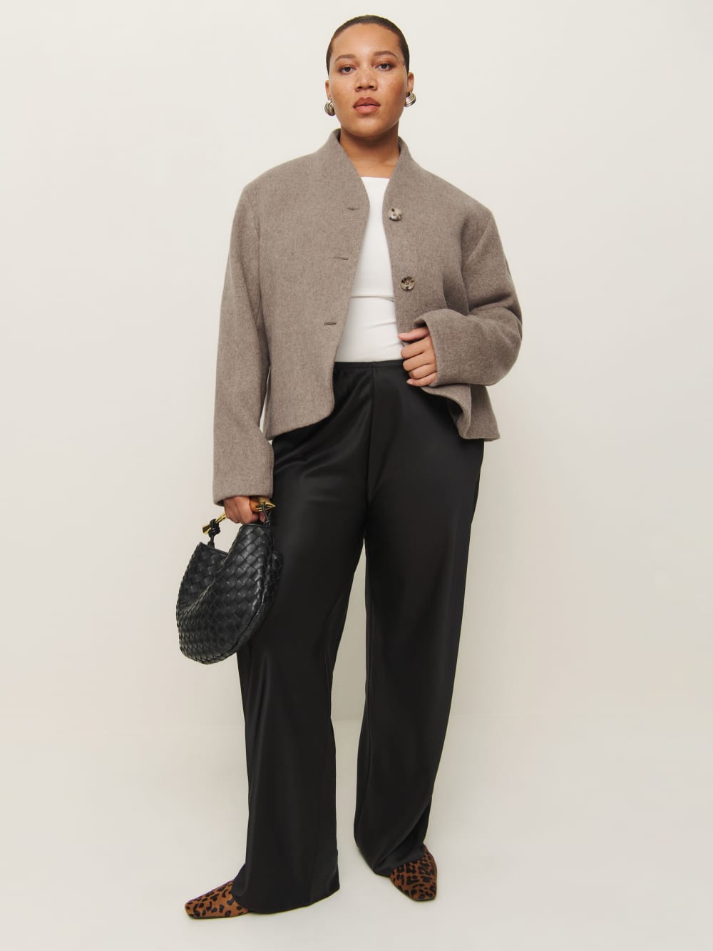 Reformation Owen Jacket Es - Stone