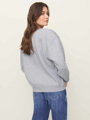 Reformation Emma Classic Crewneck Sweatshirt - Heather Grey
