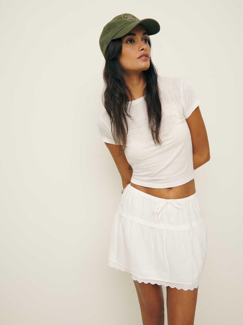 Reformation Tavia Skirt - White