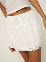 Reformation Tavia Skirt - White