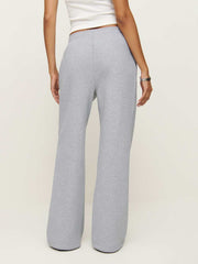 Reformation Kira Wide Leg Sweatpant - Heather Grey