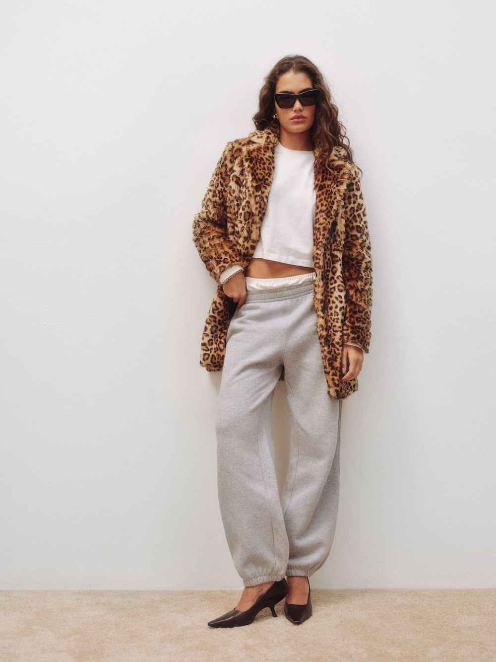 Reformation Skye Boyfriend Sweatpant - Heather Grey
