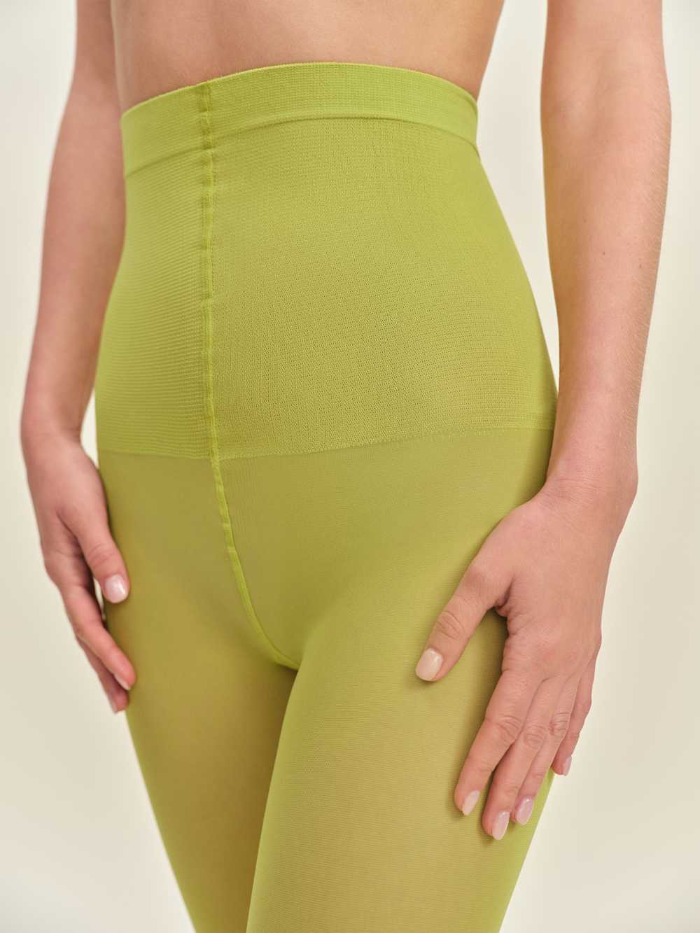 Reformation Swedish Stockings Svea Sheer Tights - Apple Green