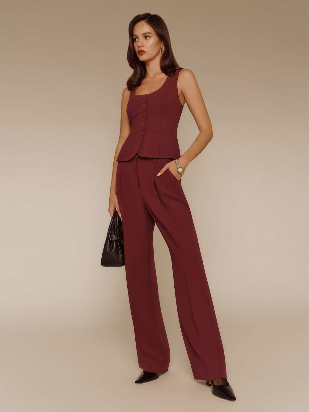 Reformation Delanie Top - Chianti