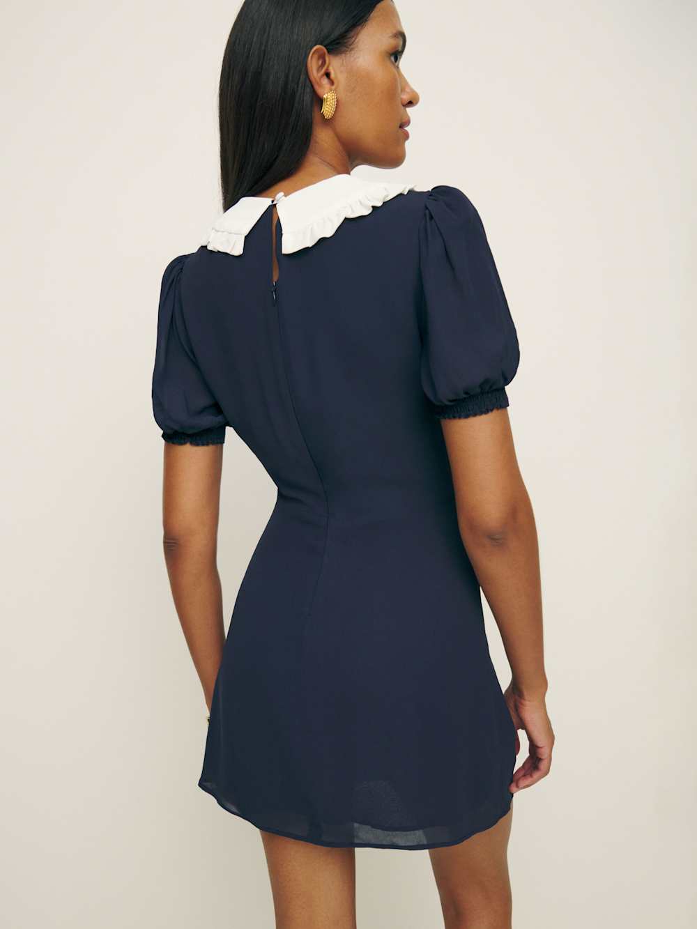 Reformation Petites Kaylia Dress - Midnight