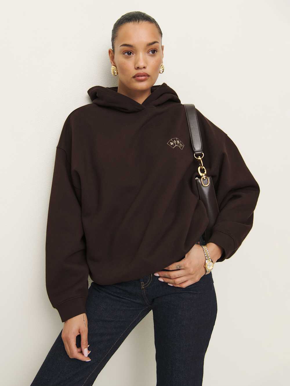 Reformation Tessa Hoodie - Playing Cards