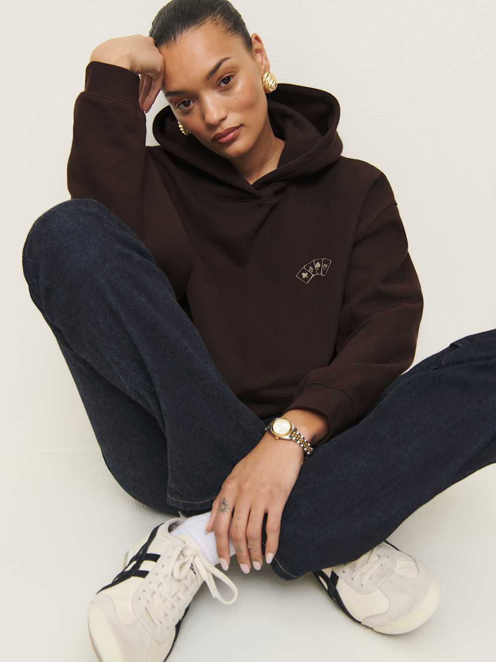 Reformation Tessa Hoodie - Playing Cards