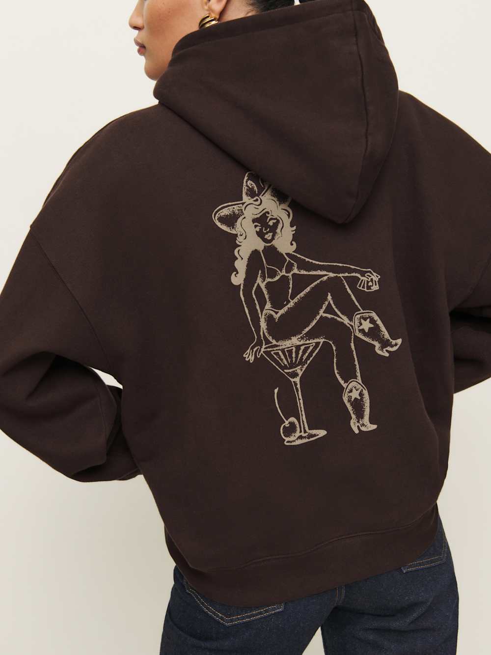 Reformation Tessa Hoodie - Playing Cards