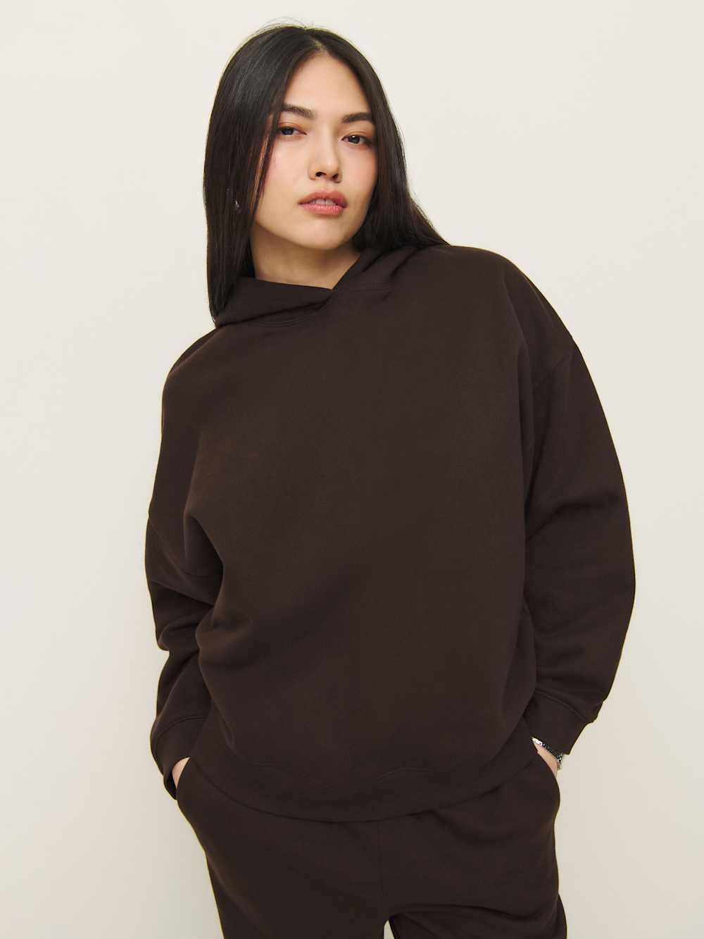 Reformation Tessa Hoodie - Mole