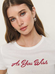 Reformation Max Slim Tee - As You Wish