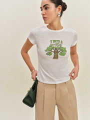 Reformation Max Slim Tee - Tree Hugger
