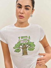 Reformation Max Slim Tee - Tree Hugger