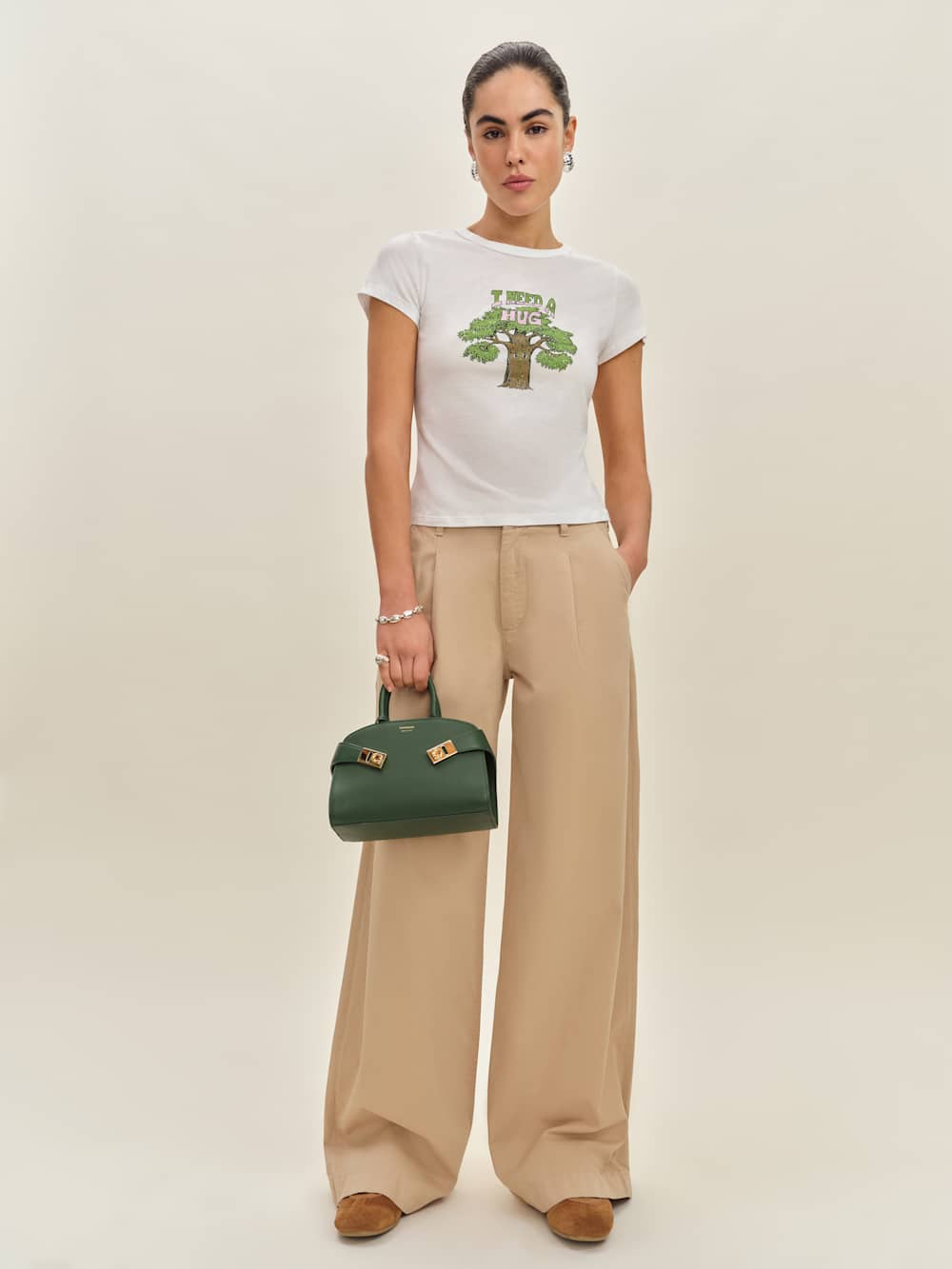 Reformation Max Slim Tee - Tree Hugger