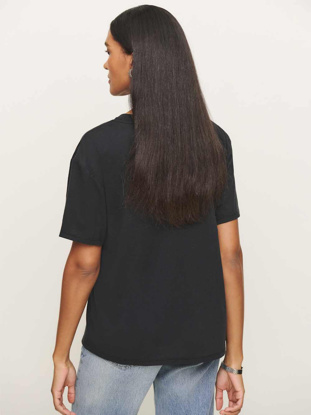 Reformation Liam Oversized Tee - Black